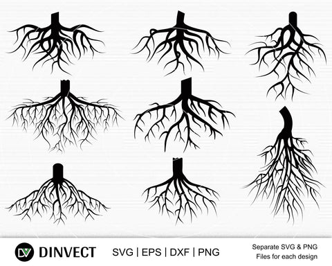 Roots Svg Roots Svg Bundle Tree Roots Svg Family Tree Svg Roots Vector Roots Clipart Roots Silhouette Cricut Cut Files Svg Eps Dxf Png So Fontsy