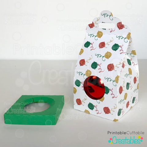 Download Round Christmas Ornament Gift Box So Fontsy