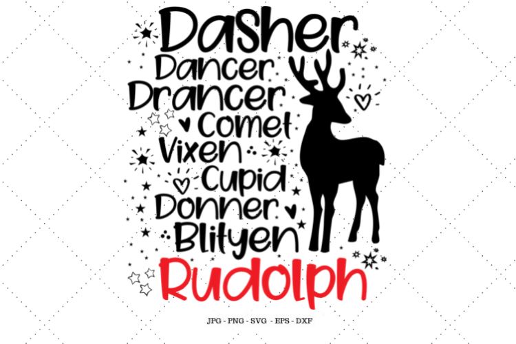 Download Rudolph Svg Red Nosed Reindeer Christmas Reindeer Svg Home Decor Christmas Xmas Clipart Reindeer Clipart So Fontsy