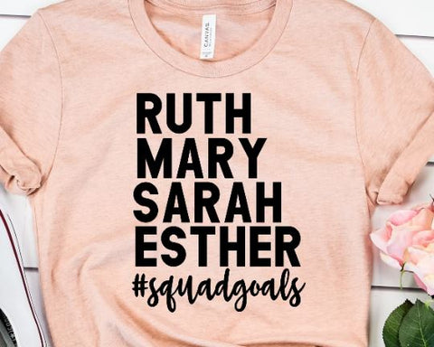 Ruth Mary Sarah Esther SVG - Christian SVG - So Fontsy