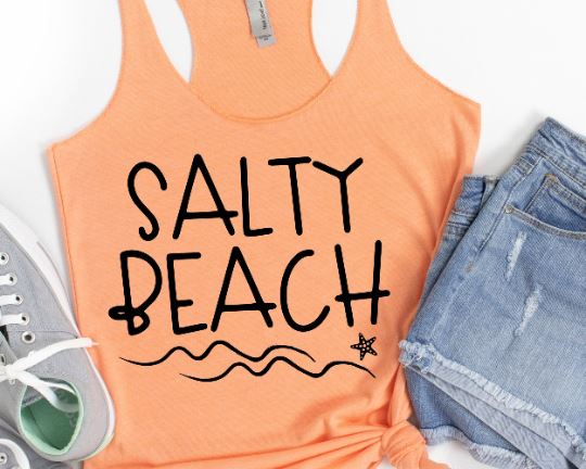 Salty Beach Svg Files For Cricut, Beach SVG, Vacation Svg, Girls Trip ...