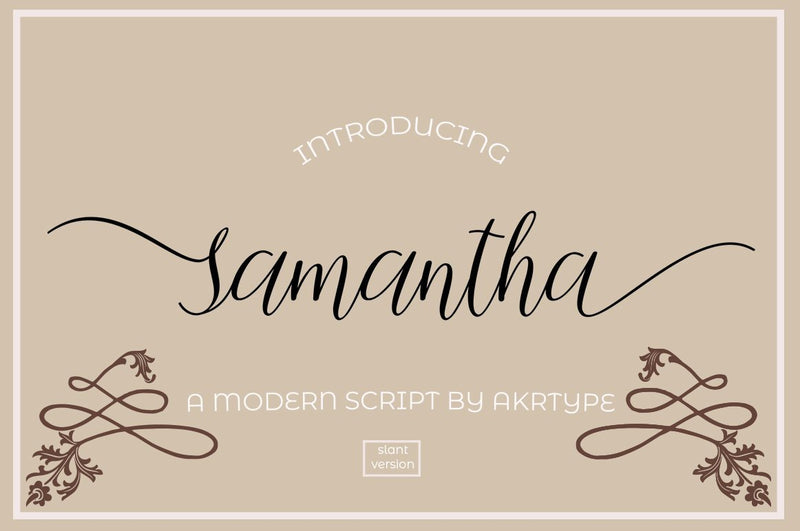 samantha script font free