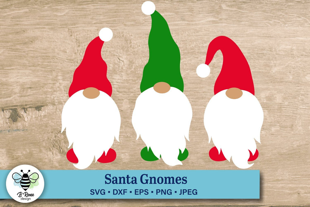 Santa Hat Gnomes SVG | Christmas Gnomes - So Fontsy