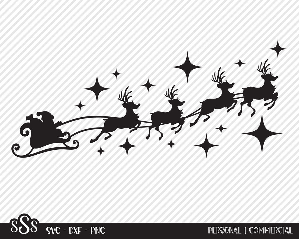 Santa's Sleigh | Christmas SVG - So Fontsy