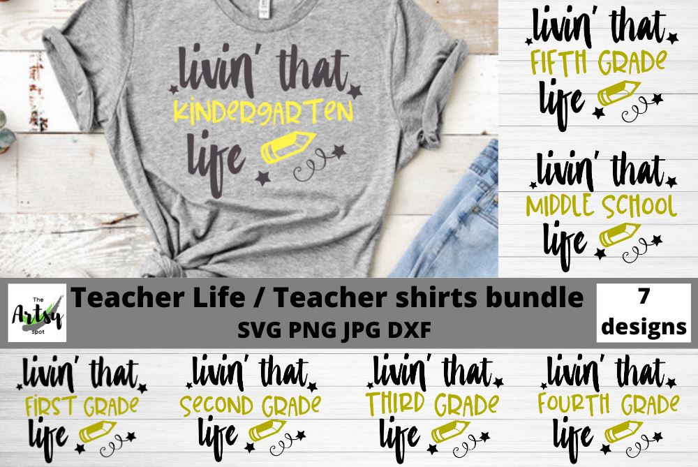 School Shirts Bundle Teacher Shirts For Back To School 1st Day Of School Shirt So Fontsy