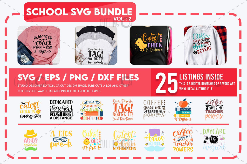 Download School SVG Bundle Vol 2 - So Fontsy