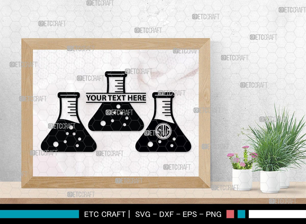 Science Monogram, Science Silhouette, Science SVG, Laboratory Svg ...
