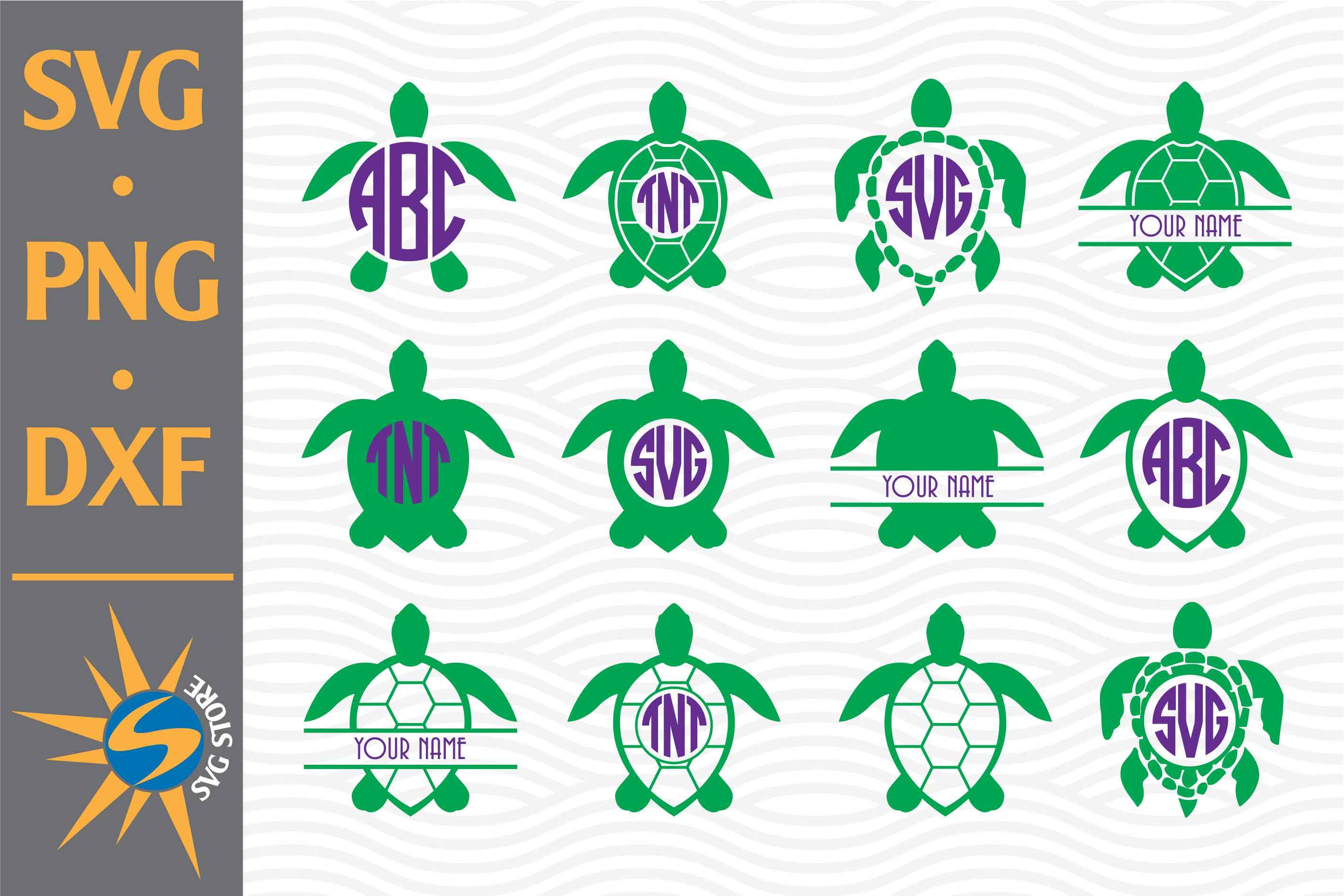 Download Sea Turtles Monogram Svg Png Dxf Digital Files Include So Fontsy