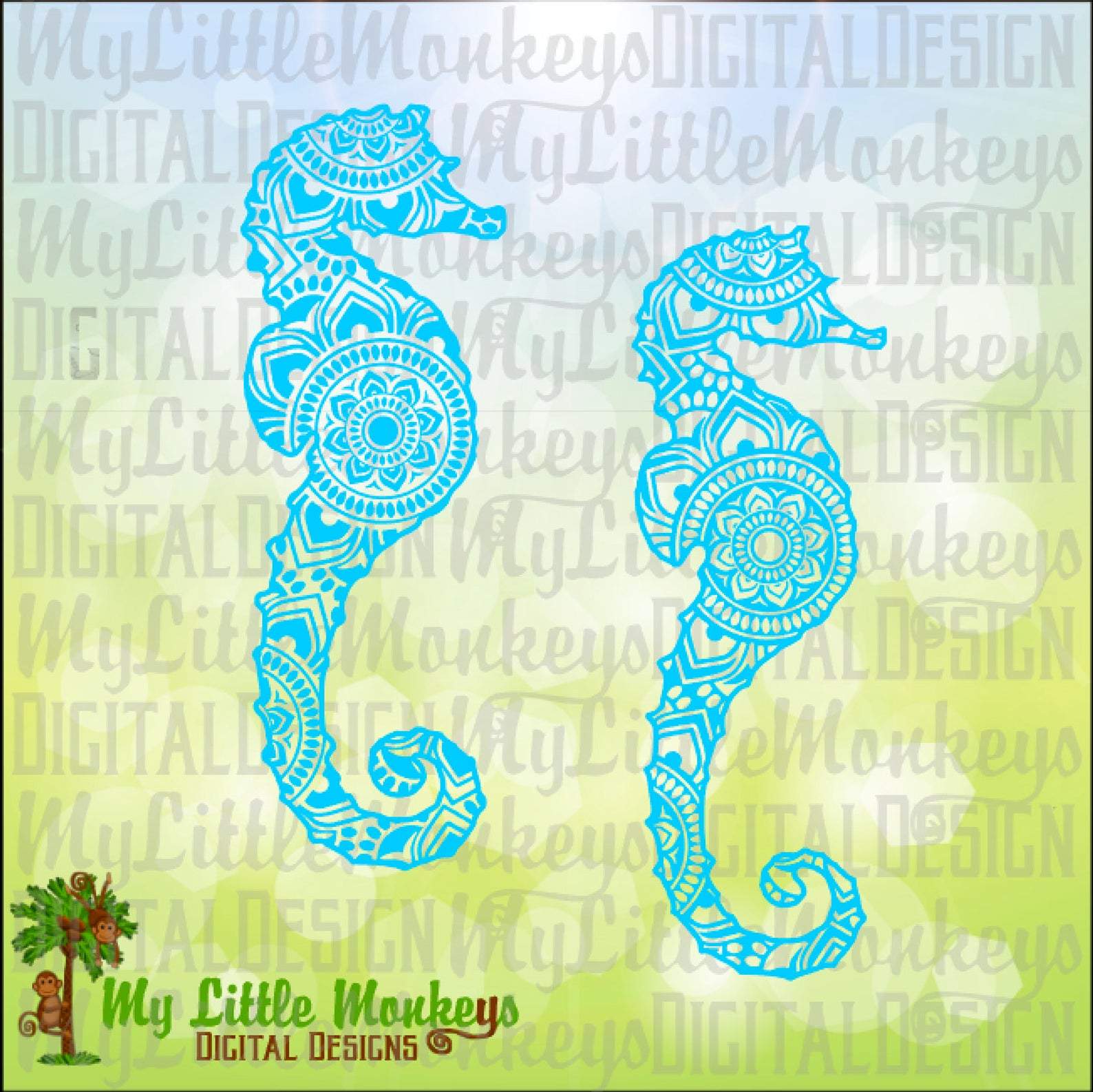 Download Seahorse Mandala So Fontsy