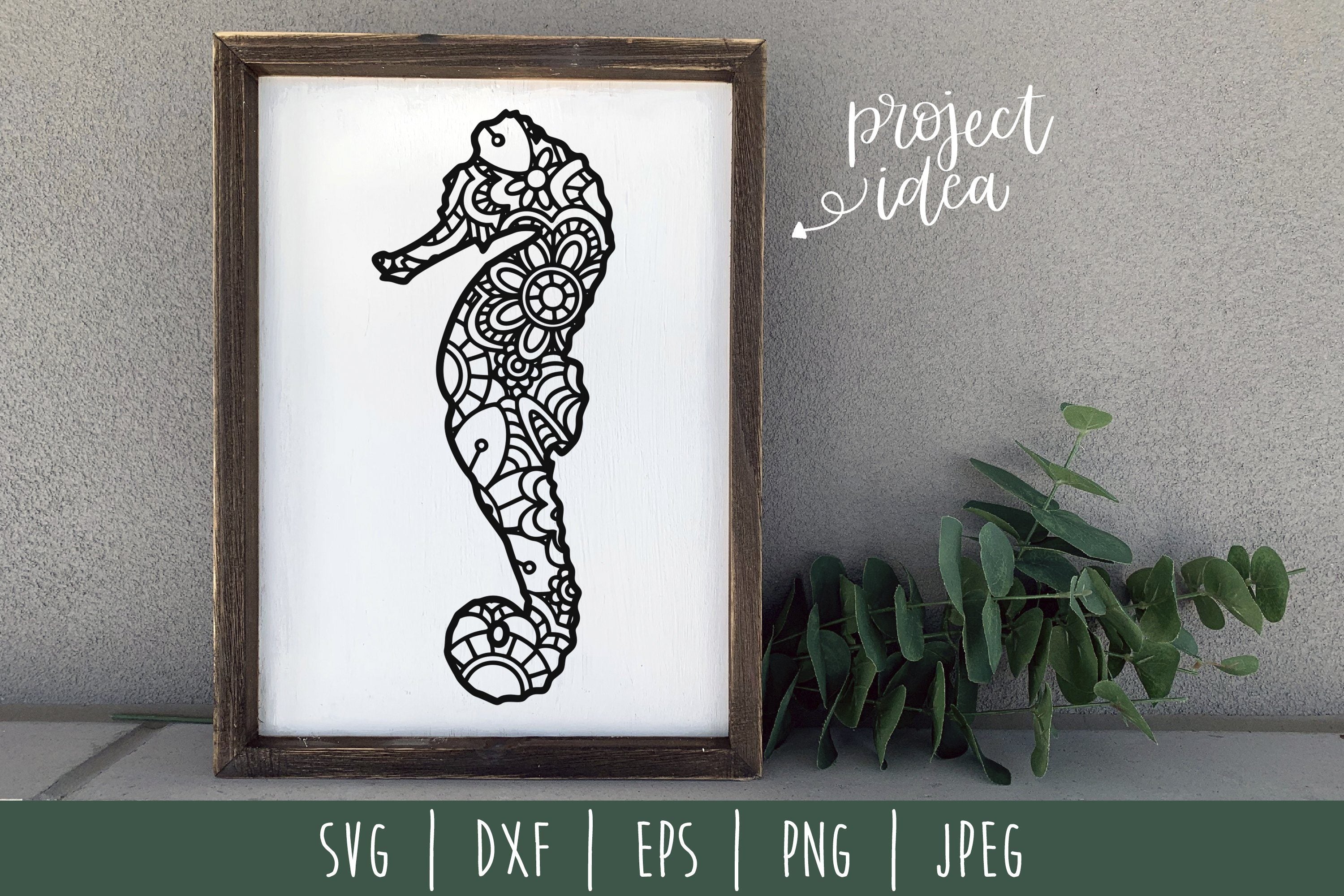 Download Seahorse Svg Sea Horse Mandala Cut File Seahorse Silhouette Seahorse Cutting File Zentangle Animal Cricut Cutting File Mandala Animal Svg Clip Art Art Collectibles