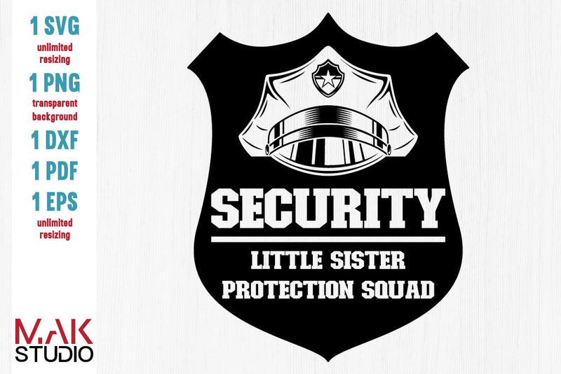 Little Sister Security SVG