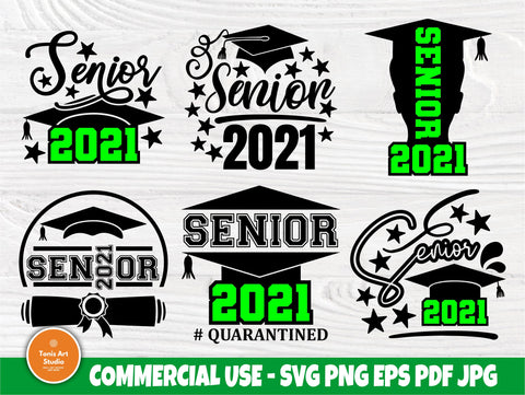 Download Senior 2021 Svg Bundle Graduation Svg Shirts Svg So Fontsy