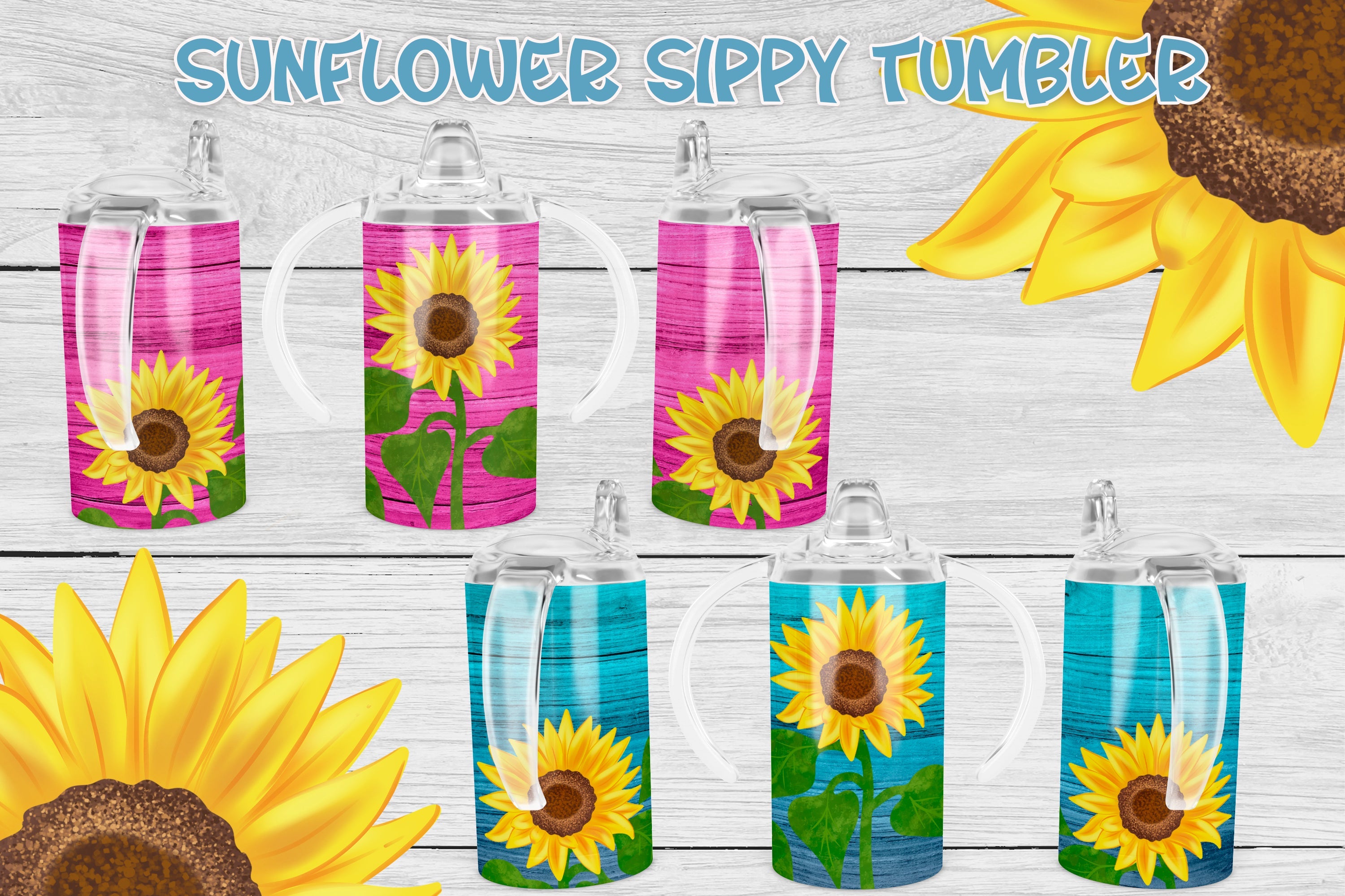 Bee Sippy Cup Tumbler Sublimation. 12 oz Sippy Kids Tumbler. - So Fontsy