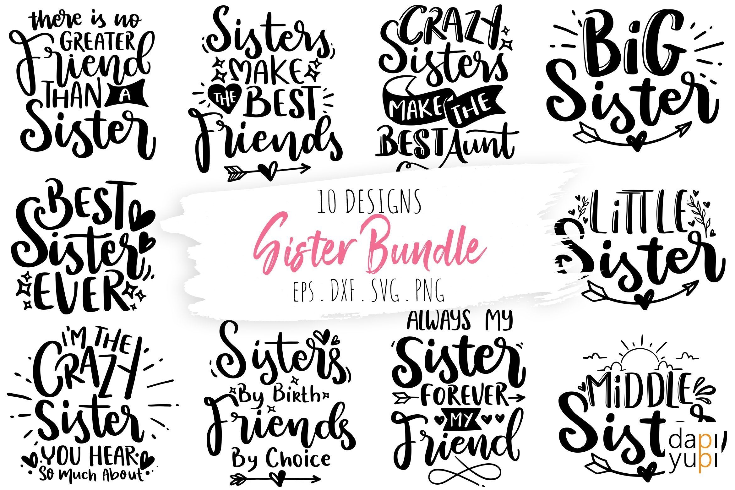 Download Sister Quotes Svg Bundle Sister Svg So Fontsy