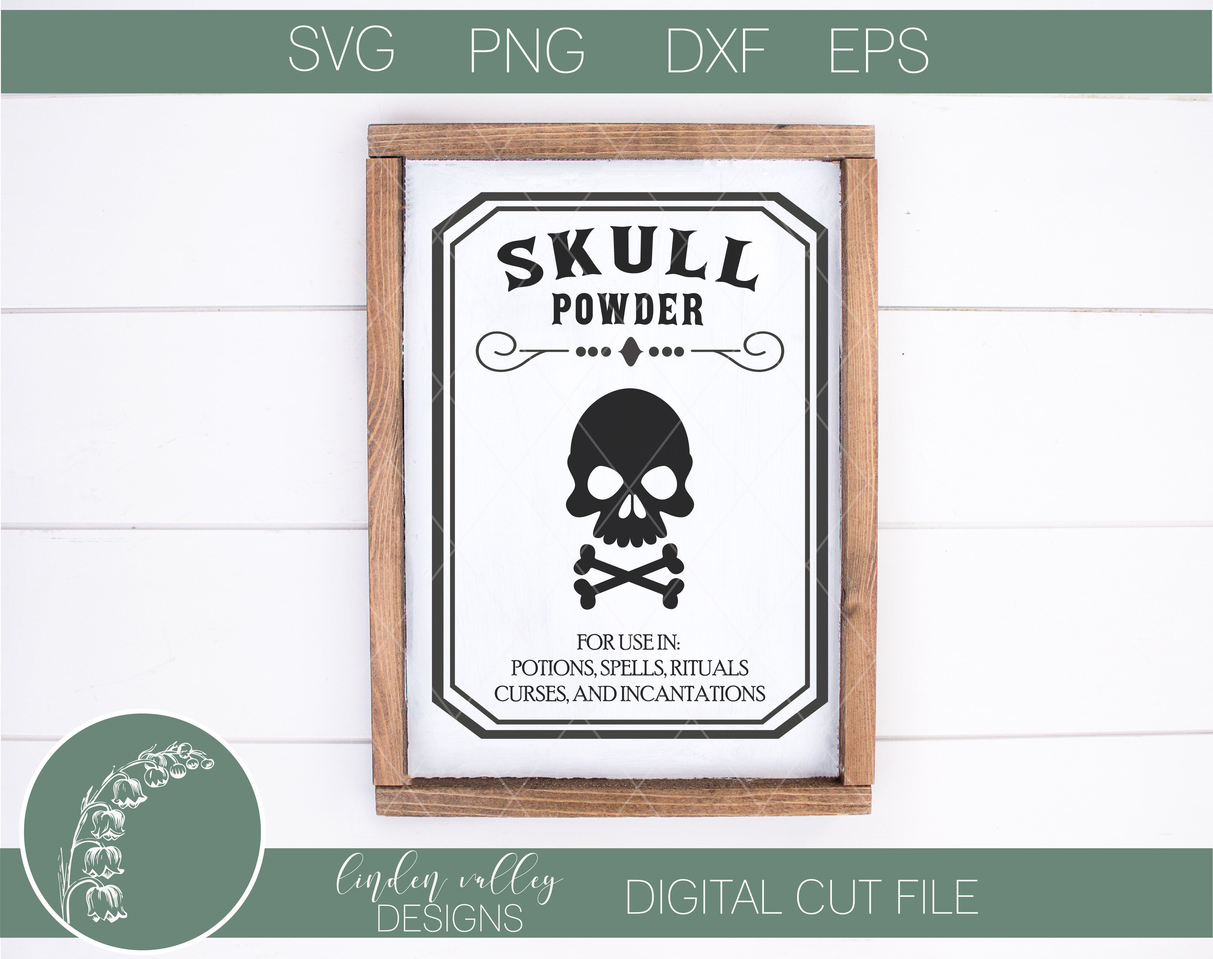 Download Skull Powder Halloween Svg So Fontsy