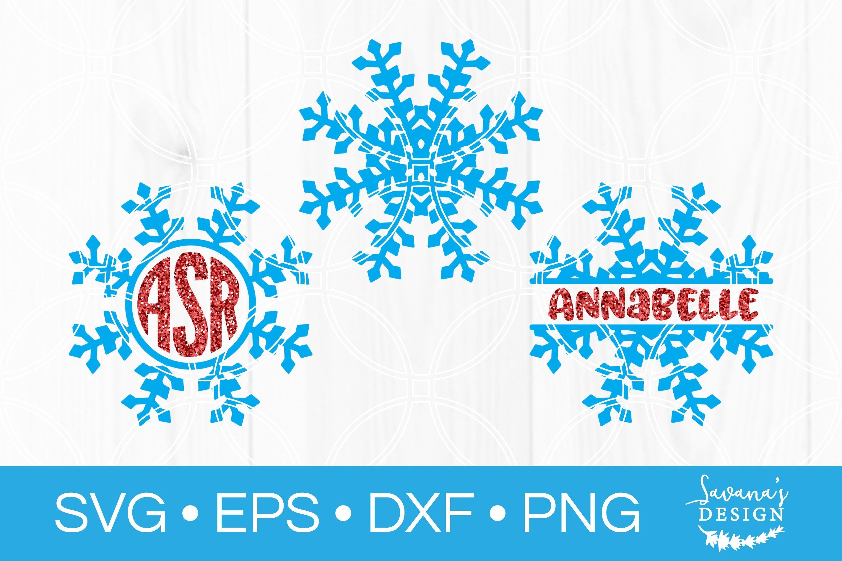 Download Snowflake Monogram Svg Bundle So Fontsy