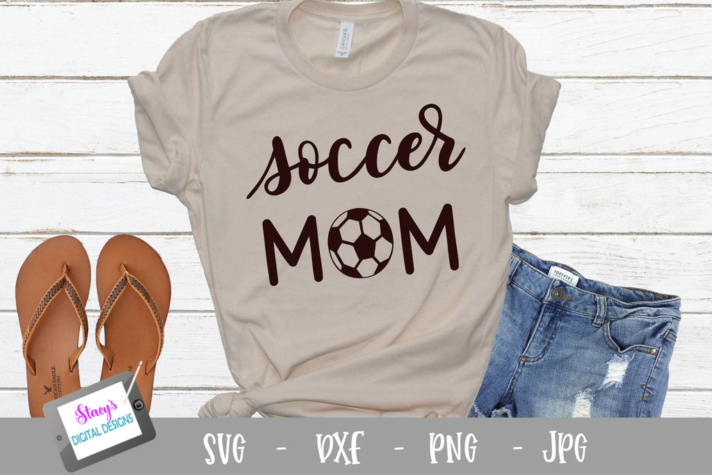 Soccer mom SVG - Sports mom SVG file, handlettered - So Fontsy