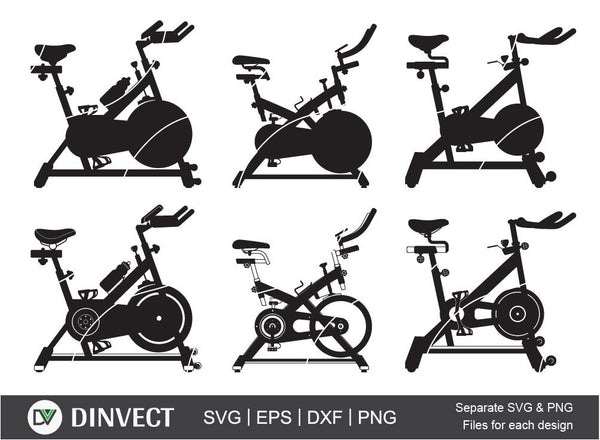 spin bike clipart