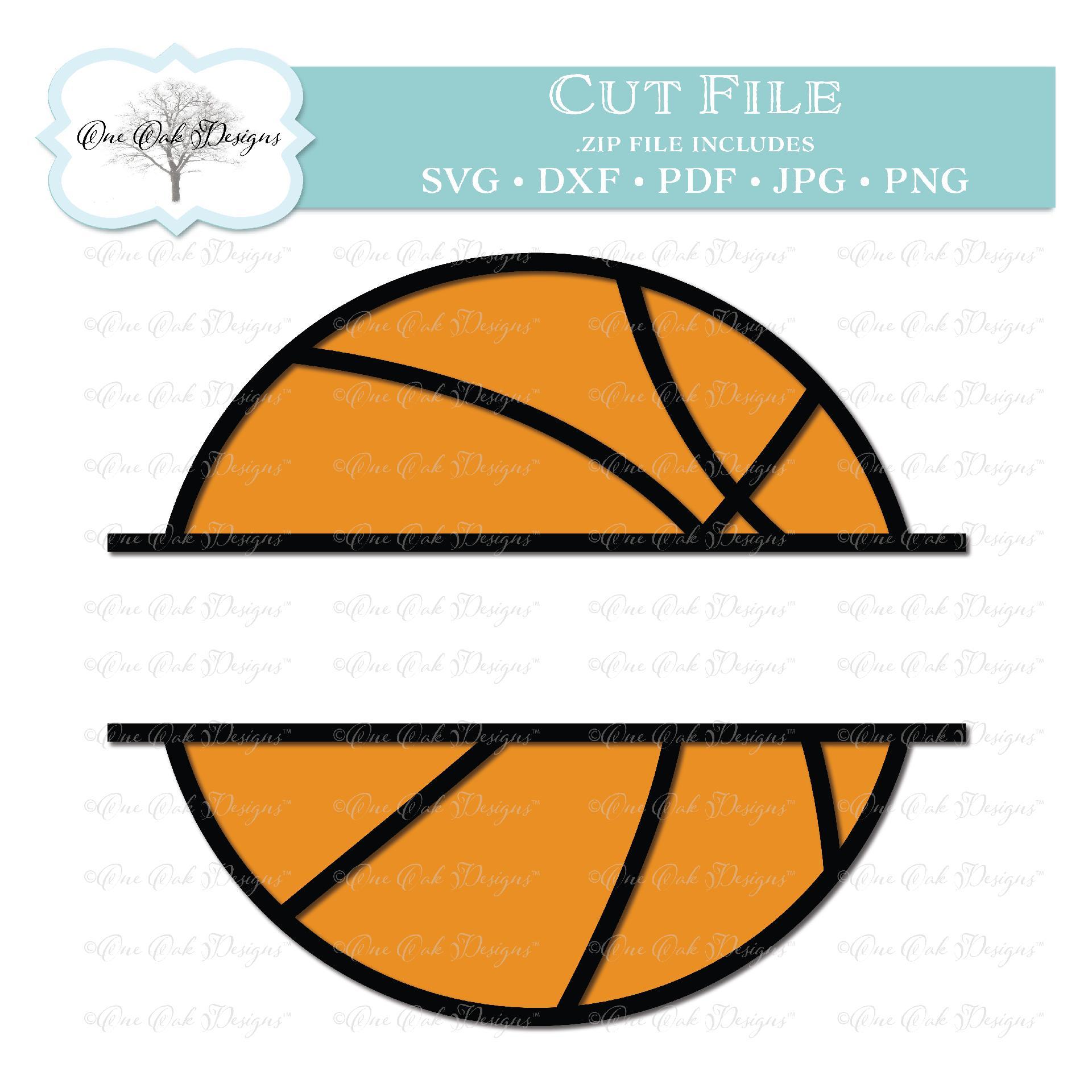 Split Basketball Svg Dxf Png Cut File So Fontsy