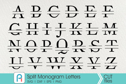 Download Split Letter Monogram Svg Letter Monogram Svg So Fontsy
