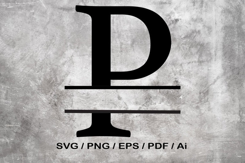 Split Letter Svg Letter P Svg Split Monogram Svg Spli - vrogue.co