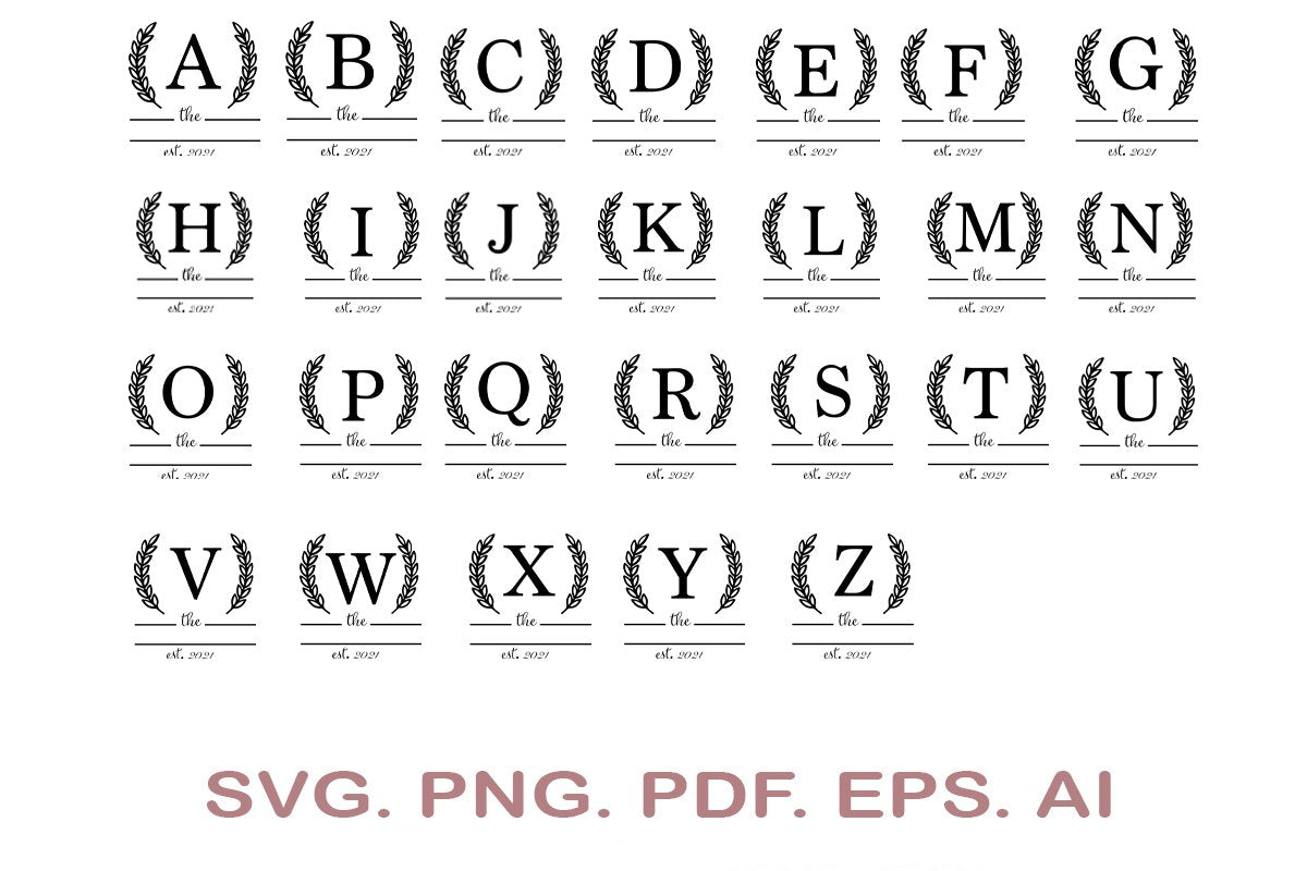 Download Split Letter Svg Letters A Z Svg Split Monogram Svg Split Frame Alphabet Split Alphabet Svg Split Font Svg So Fontsy