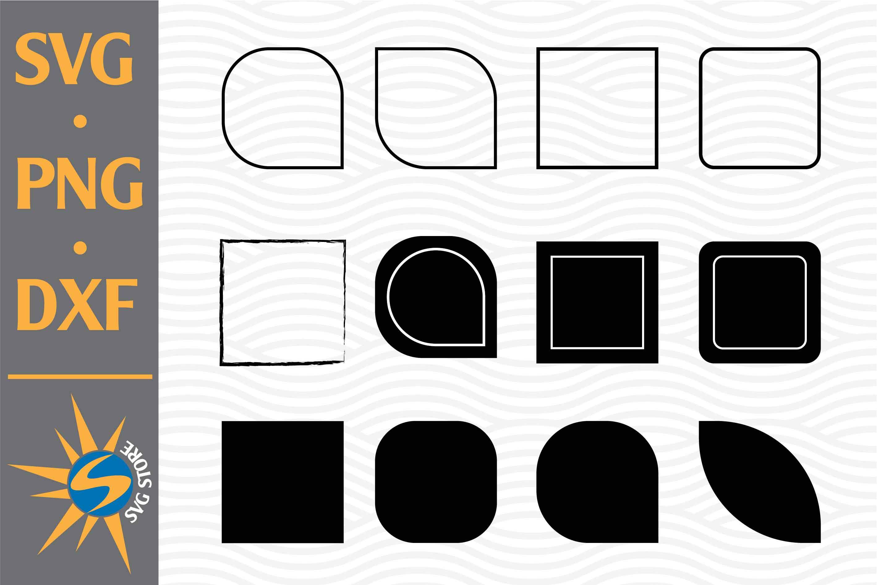 Download Square Silhouette Svg Png Dxf Digital Files Include So Fontsy