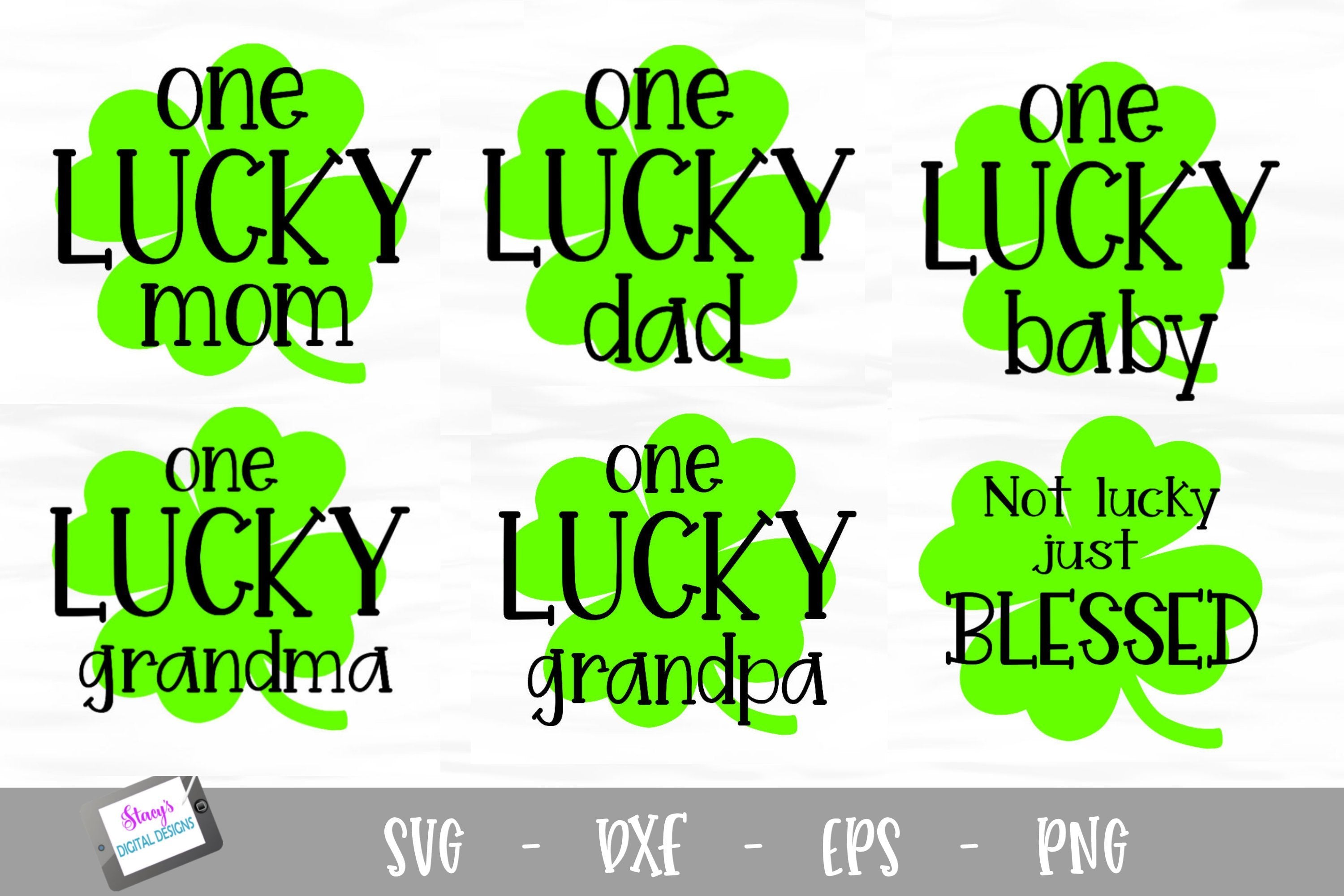 St Patrick S Day Svg Bundle One Lucky Family Svg So Fontsy