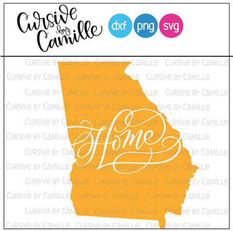 Download State Of Georgia Home Cut File So Fontsy