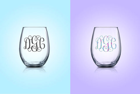 Download Stemless Wineglass Mockup With Glitter So Fontsy