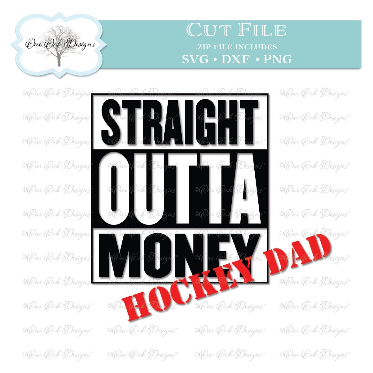 Download Straight Outta Money Hockey Dad So Fontsy
