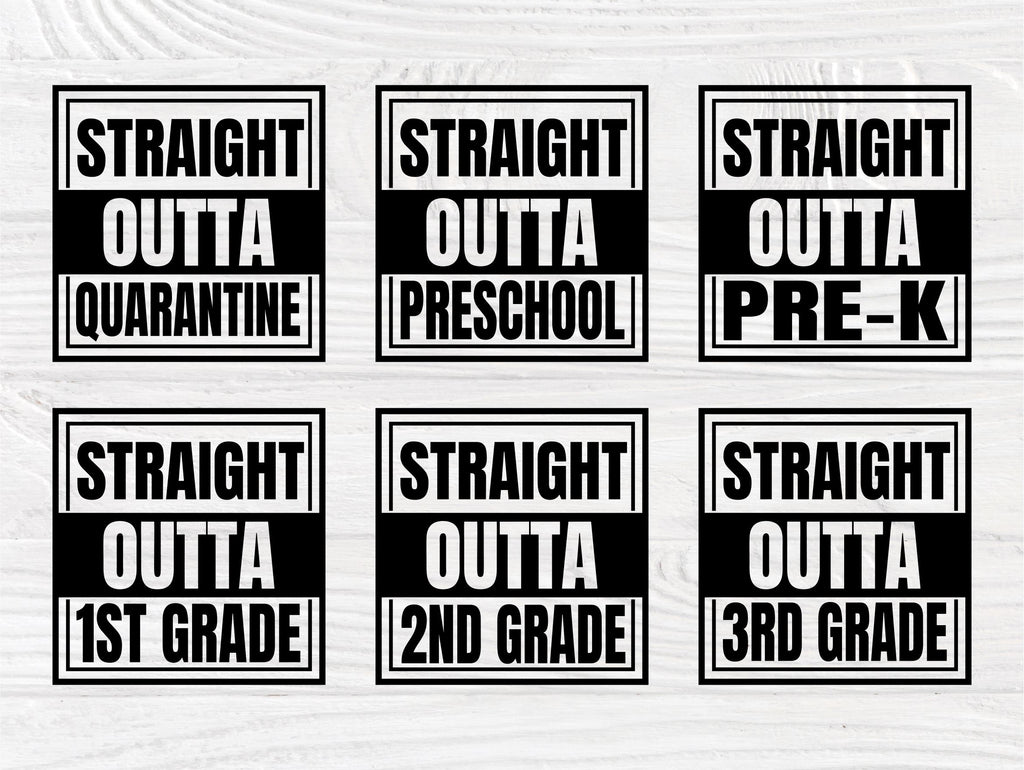 Download Straight Outta Quarantine SVG, School Grades Svg - So Fontsy