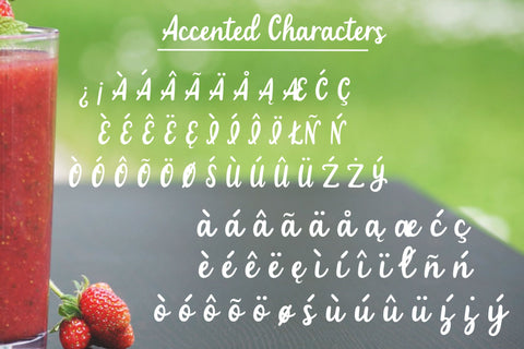 Strawberry Smoothie A Handlettered Script Font So Fontsy