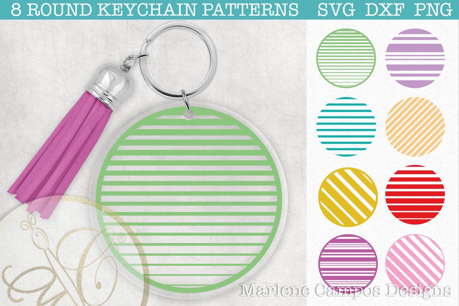 Download Stripes Round Keychain Pattern Svg Bundle Svg Dxf Png So Fontsy