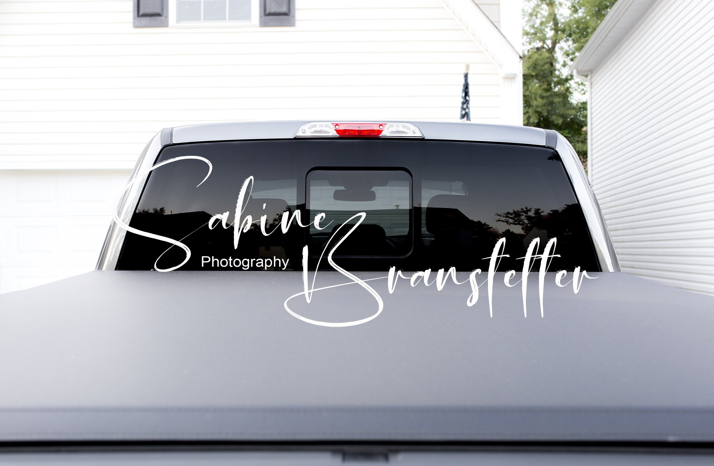 Download Styled Stock Photography James Mockup Digital File Rear Back Window Truck Car Mock Up So Fontsy