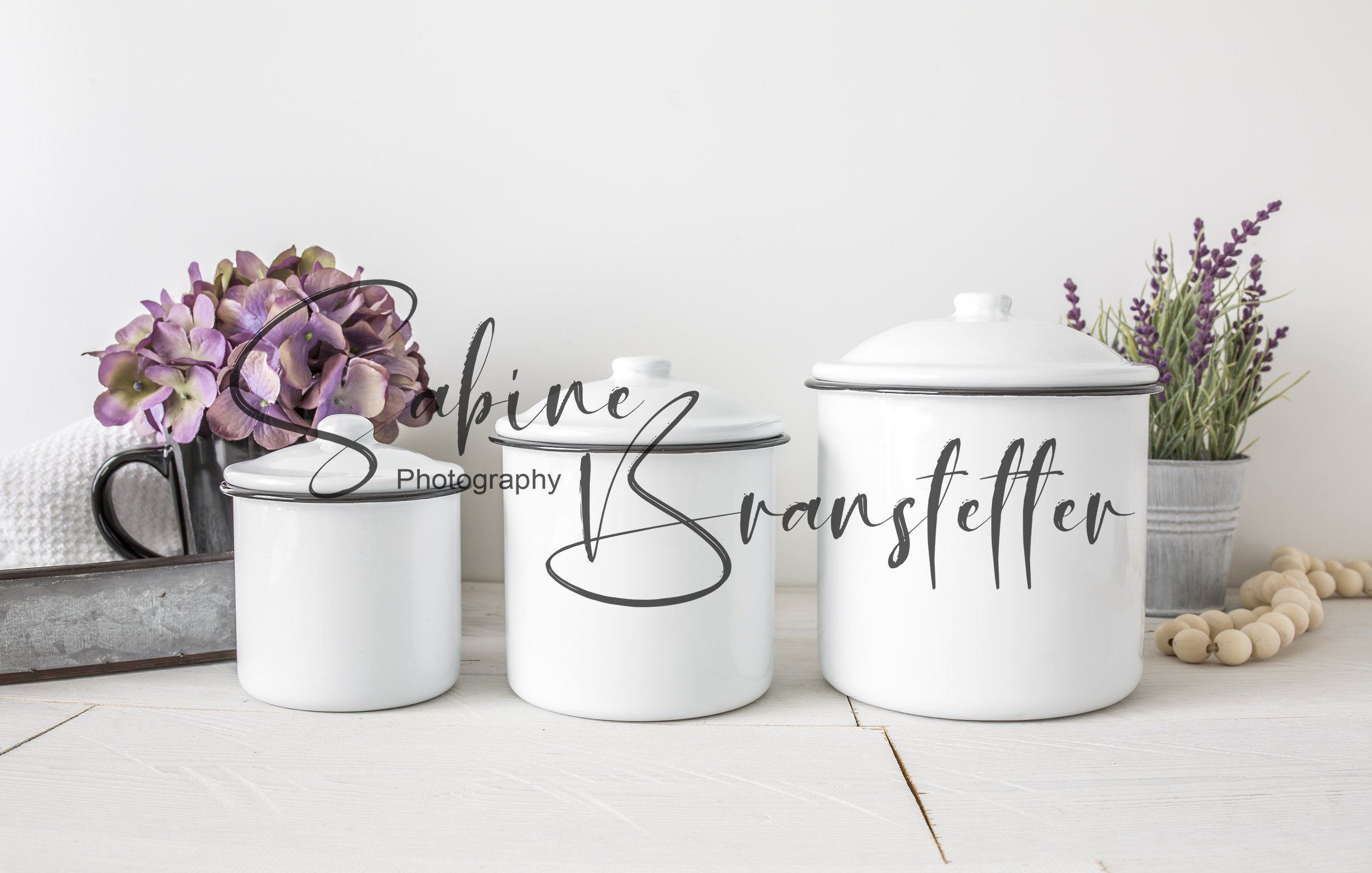 Download Styled Stock Photography Just A Pinch Mockup Digital File White Round Kitchen Canisters Container Label Mockup So Fontsy