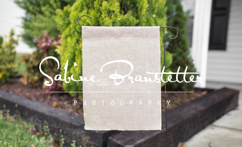 Download Styled Stock Photography "The Millers" Mockup-Digital File Burlap Garden Flag Mock Up - So Fontsy