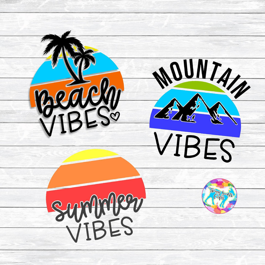 Download Summer, Beach, Mountain Vibes SVG bundle - So Fontsy