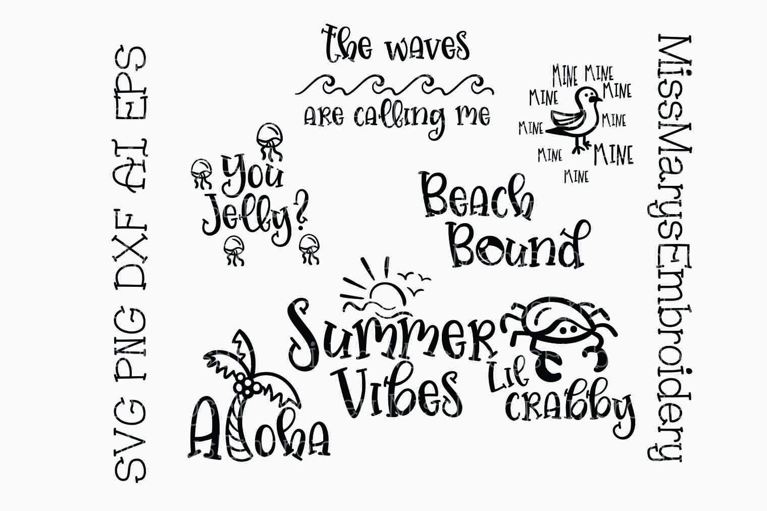 Download Summer Beach Sayings So Fontsy