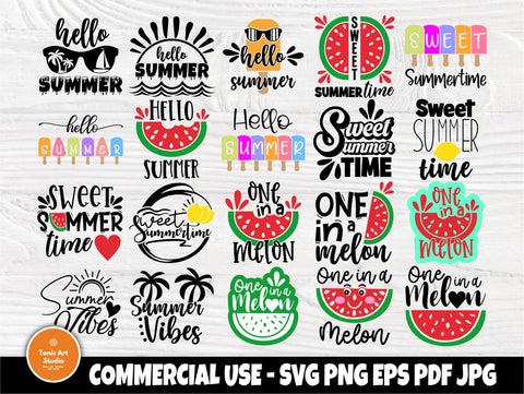 Download Summer Svg Bundle Beach Svg Hello Summer Svg So Fontsy