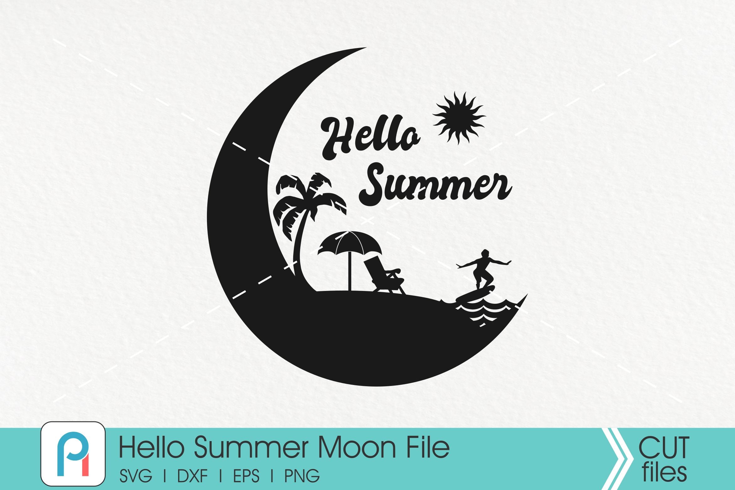 Download Summer Svg Summer Clip Art Crescent Moon Svg Moon Svg Svg So Fontsy