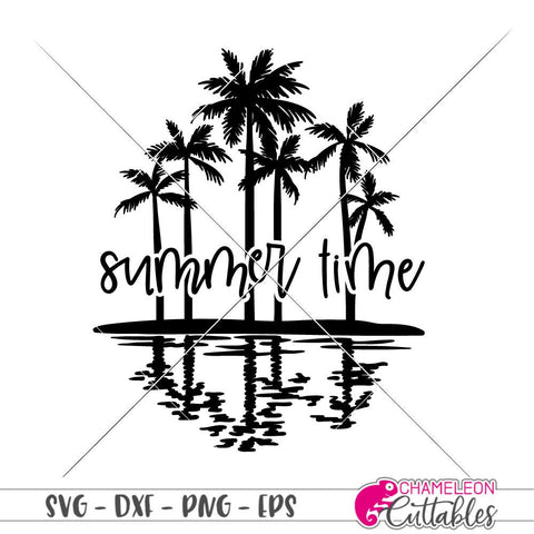 Download Summer Time Palm Trees Beach Shirt Vacation Palm Tree Svg So Fontsy