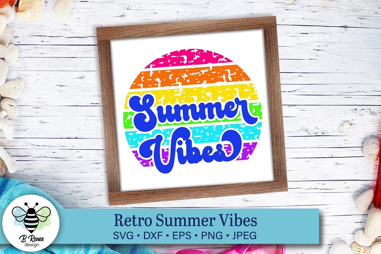 Download Summer Vibes Distressed Svg So Fontsy