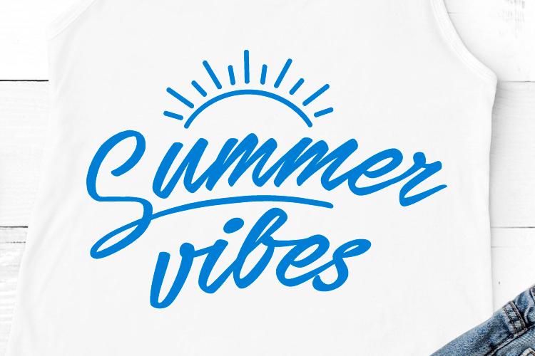 Download Summer Vibes Svg Summer Svg Vibes Svg Beach Svg Summer Holidays Svg Summer Shirt Cricut Cut Files Silhouette Files So Fontsy