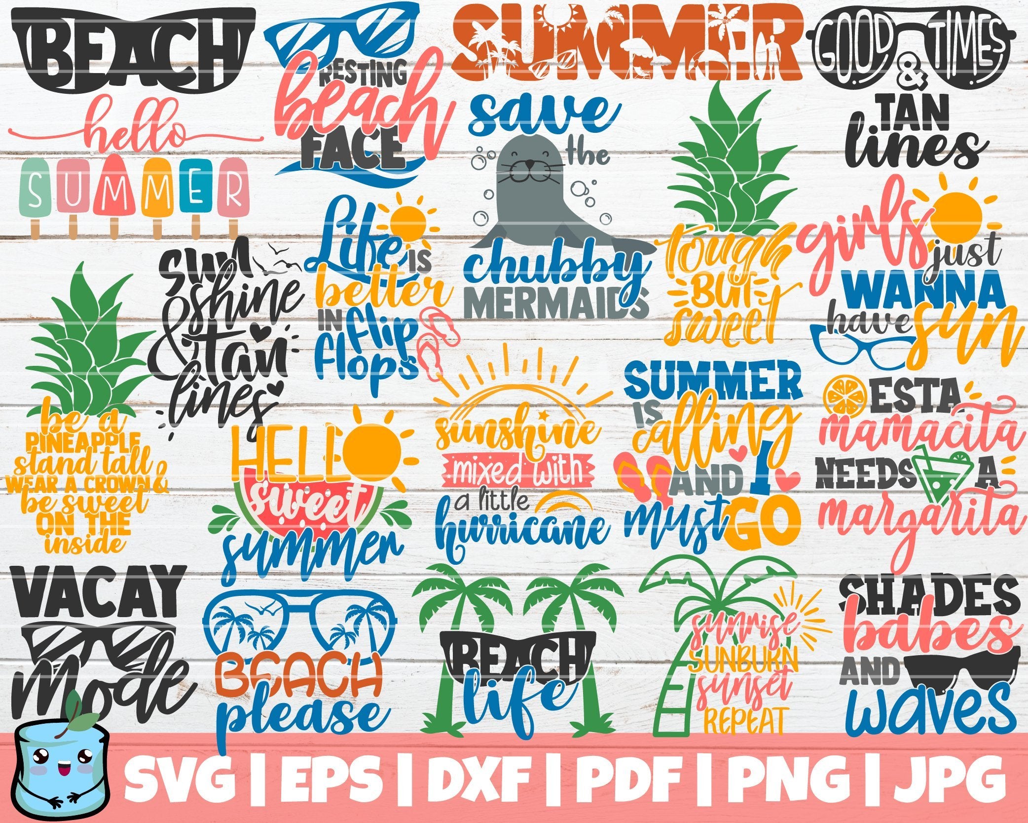 Download Summertime Svg Bundle So Fontsy