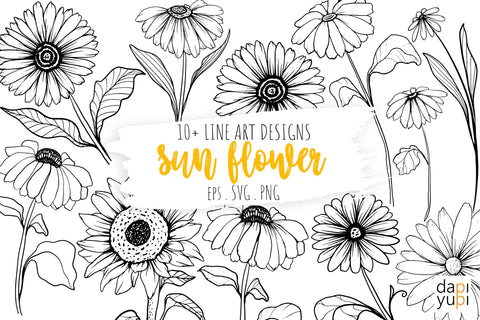 Free Free 230 Flower Line Art Svg SVG PNG EPS DXF File