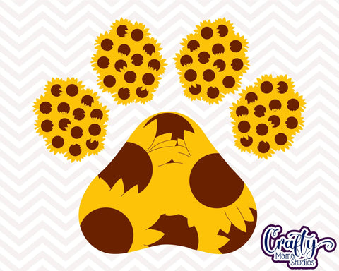 Free Free 315 Sunflower With Paw Print Svg Free SVG PNG EPS DXF File
