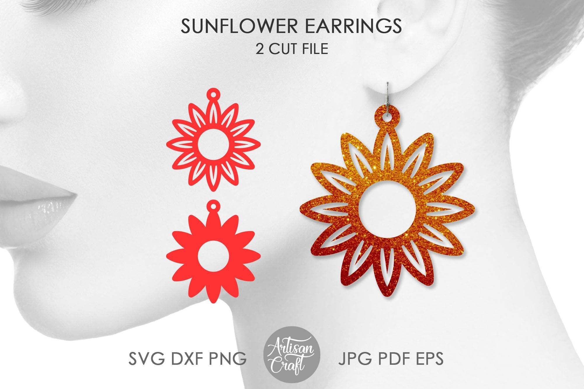 Free Free 327 Sunflower Earring Svg SVG PNG EPS DXF File