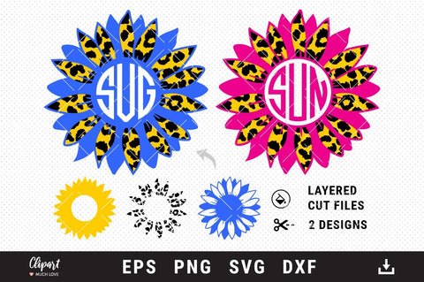Free Free 115 Silhouette Sunflower Monogram Svg SVG PNG EPS DXF File