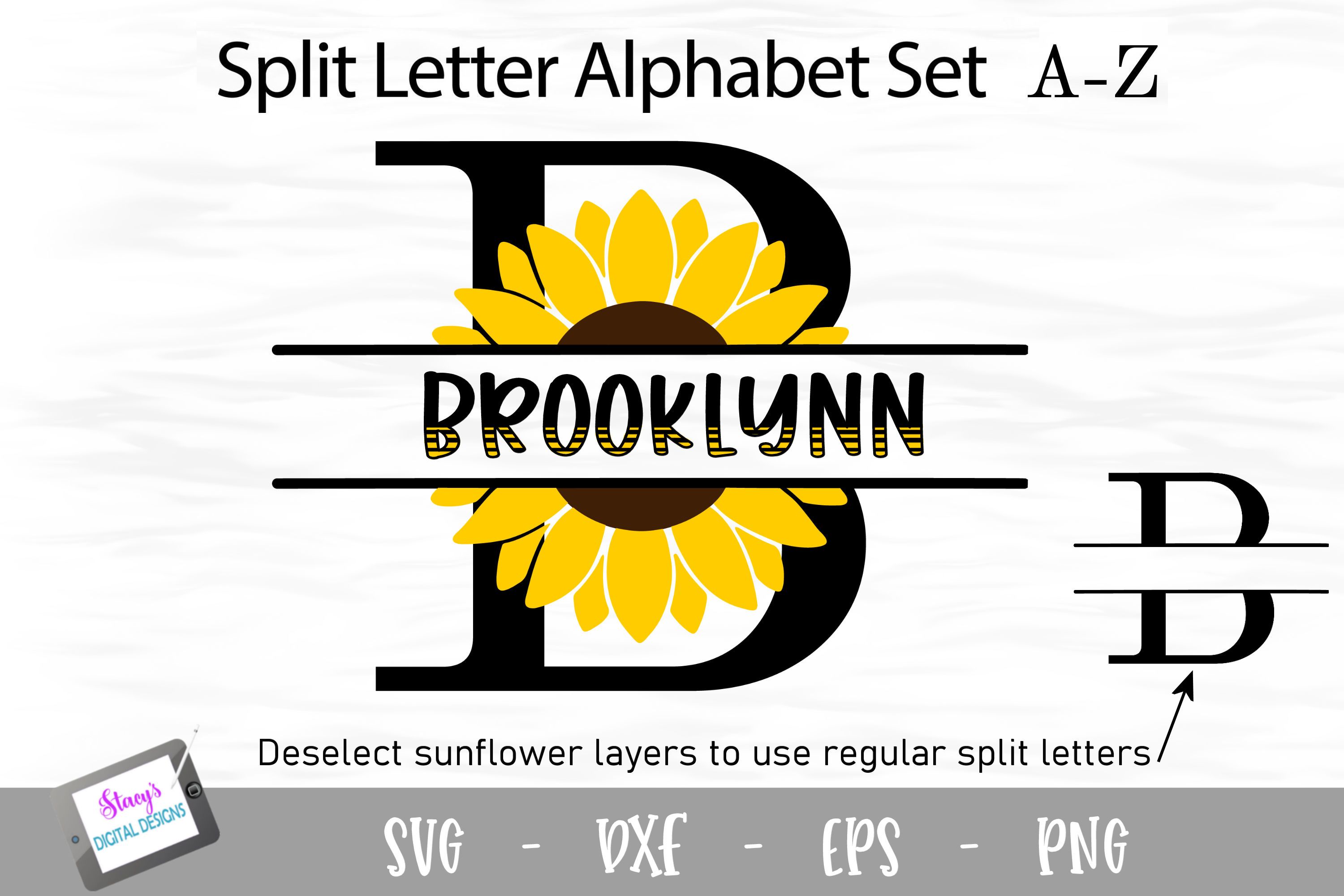 Free Free 247 Sunflower Split Monogram Svg Free SVG PNG EPS DXF File